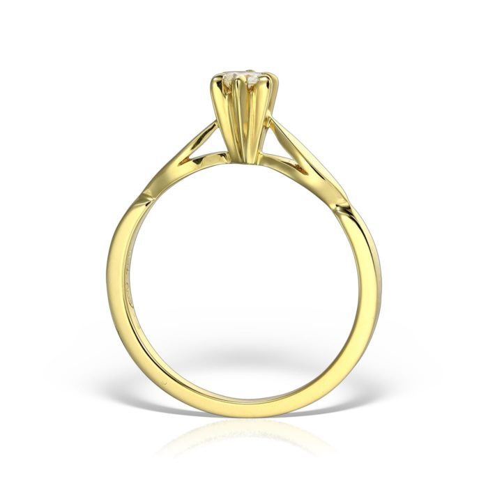 Inel de logodnă din aur 18 kt cu diamant I 130L