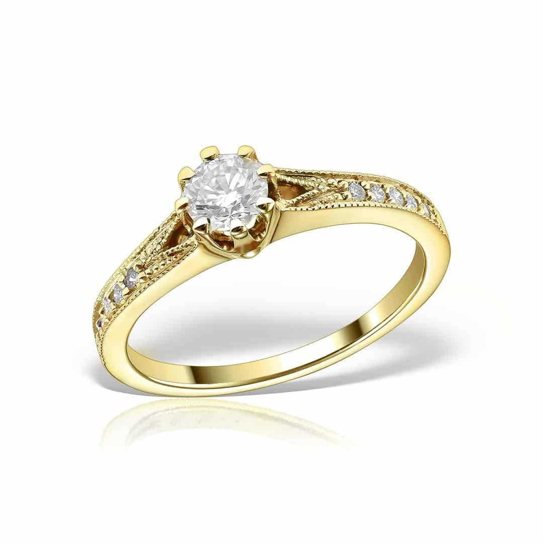 Intimate Tremble joy Inel de logodnă aur galben 18 kt cu diamante I 110L.1 @Sabion